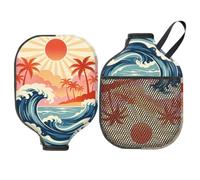 MAYJOYDIY 2Pcs Pickleball Paddle Cover Neoprene Racket Sleeve with Zipper Protective Paddle Case Fits Standard Paddles