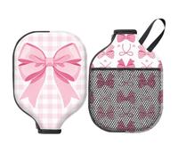 MAYJOYDIY 2Pcs Pickleball Paddle Cover Neoprene Racket Sleeve with Zipper Protective Paddle Case Fits Standard Paddles