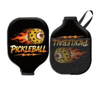 MAYJOYDIY 2Pcs Pickleball Paddle Cover Neoprene Racket Sleeve with Zipper Protective Paddle Case Fits Standard Paddles
