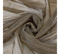 MAYJOYDIY 3 m Sandwich Mesh Fabric Coffee 150cm Light Elastic Spacer Mesh Fabric Slide Silk Stretch Mesh Fabric Polyester Mesh Netting for DIY Craft Hat Skirts Bags Decoration