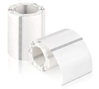 MAYJOYDIY 300 Sheets Round Transparent Thermal Sticker Label 5cm Self-Adhesive Clear Waterproof Circle Sticker for Barcodes DIY Logo Design Color Coding Name Address Tag