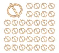 MAYJOYDIY 40Pcs Alloy Shank Buttons 1-Hole Luxury Flat Round Metal Shank Buttons for Blazers Antique Metal Button for Sewing Clothing Coats Dress Sweater Crafts DIY Jewelry, Gold