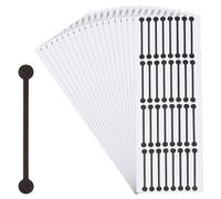 MAYJOYDIY 504 Pcs Tamper Evident Stickers 23×8cm Tamper Proof Labels Bottle Sealing Strip PVC Self Adhesive Stickers for Jars Cosmetic Bottle Seals Envelopes Takeouts Paper Cup(Black)