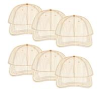 MAYJOYDIY 6 Pcs Trucker Cap Patch Template Wooden Trucker Cap Template Palette Personalized Hat Patches Tool Baseball Hat Board Design Supplies for Designing Your Own Special DIY Hats