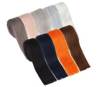 MAYJOYDIY 9Pcs 1.8m Faux Fox Fur Ribbon 5cm Faux Fur Strips Fluffy Fuzzy Fabric Craft Furs Fluffy Pre Cut Ribbons for Therian Gnomes Beards Costumes Sewing Decoration
