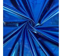 MAYJOYDIY Blue Sparkly Hologram Spandex Fabric 1m×150cm/1.1Yards×59inch Shiny Polyester Spandex Stretch Fabric for DIY Christmas Crafting Sewing Costume Stage Perfomance Clothing Party Decor