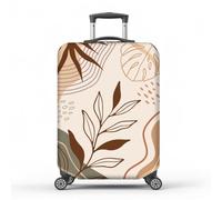 MAYJOYDIY Boho Leaves Luggage Cover Abstract Lines Elastic Baggage Covers Fashion Dust-Proof Suitcase Sleeve Anti-Scratch Washable Suitcase Protector L Fit 66 cm-71 cm Luggage