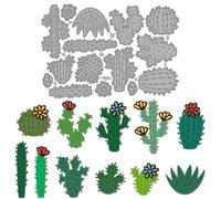 MAYJOYDIY Cactus Metal Die Cuts Desert Plant Cutting Dies Cacti Flowers Leaves Embossing Template Carbon Steel Cutting Stencils for Card Making DIY Scrapbooking Album Handbook Gift Decoration