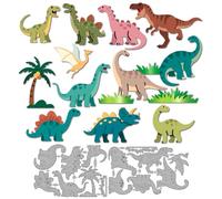 MAYJOYDIY Cartoon Dinosaur Metal Cutting Dies Prehistoric Dragon Die Cuts Stencils Tyrannosaurus Rex Embossing Template Dies for DIY Scrapbooking Album Decorative Embossing Paper Card Making