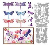 MAYJOYDIY Dragonfly Cutting Dies Multi-Layer Metal Embossing Stencils Spring Insect Metal Template DIY Craft Embossing Tools for Card Making Photo Album Scrapbooking Wedding Paper Crafts