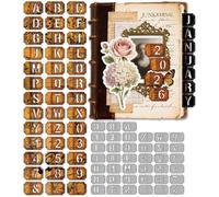 MAYJOYDIY English Letters Metal Die Cuts for Card Making, Number Words Cutting Dies Sets Alphabets Dies Stencils Embossing Template for Scrapbooking DIY Cards Album Crafts Supplies