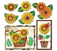 MAYJOYDIY Layering Sunflowers Metal Cutting Dies Butterflies Die Cuts Flower Basket Embossing Template Flowers Leaves Carbon Steel Stencils for Card Making Scrapbooking Album Handbook Gift Decoration