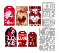 MAYJOYDIY Love Heart Metal Cutting Dies, Card Making Stencils, Love Cupid Labels, DIY Craft Embossing Template for Scrapbooking Paper Crafting Decor Photo Album