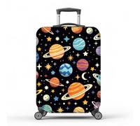MAYJOYDIY Luggage Cover lastic Baggage Covers Dust-Proof Suitcase Sleeve Anti-Scratch Washable Suitcase Protector Fit Luggage, Planet, 22-25 inch, Planet