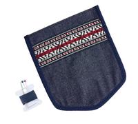 MAYJOYDIY Sew in Pocket Patch Jean Repair Patch Pocket 170 x 146mm Rectangular Fabric Pockets Insert with Wire Needle for Clothing Repair Dress Skirt Jacket Bags Decor, Colorful