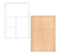 MAYJOYDIY Valet Tray Router Templates 20x30x0.6cm Rectangle Clear Acrylic Template DIY Router Inlay Stencil for Woodworking Carving Painting Home Decor DIY Projects