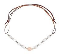 MAYJOYDIY Woman Pearl Flower Hat Band Cherry Blossom Beaded Hatband Vintage France Hat Belts Adjustable Leather Straps for Baseball Cap Straw Sun Floppy Sombrero Panama Brim Hats
