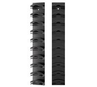 maykawe 2PCS Baseball Holder Hat Organizer 20- Capacity with Dual Display Storage Options 2 Installation Methods Space-Saving Rack for Easy Access (2, Black)