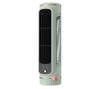 maykawe Mini AC Bladeless Tower Fan, USB Rechargeable 3D Air Circulation Fan, Quiet Cooling for Bedroom Office Desktop（Green）