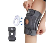 MAYKI Knee Support Men 2 Pack, Adjustable Knee Support Brace for Men/Women with Patella Gel Pad, Breathable Knee Supports for Arthritis/Ligament Damage, Knee Brace for Running/Weight Lifting