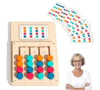 Maylatte Puzzle for Dementia Sufferers & Colour Memory - Wooden Dementia Games with 12 Cards as Memory & Motor Skills Training, Easy Games for Seniors with Dementia for Employment & Activation