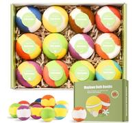 Maylawn Bath Bombs Gift Set, 12-Pieces Handmade Fizzy Bubble Bath Bombs, Birthday Mothers Day Gifts Idea for Her/Him, Wife, Girlfriend, Vegan & Cruelty Free