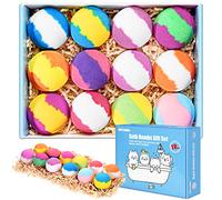 Maylawn Bath Bombs Gift Set, 12pcs Handmade Fizzy Bubble Bath Bombs | Vegan & Cruelty Free, Perfect for Bubble and Spa Bath, Birthday Mothers Day Gifts Idea for Her/Him, Natural and Organic