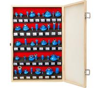 MAYLINE Router Bit Set 41PC Panel Tool 1/4 Inch Shank, Wood Milling Cutter Router Bits, Woodworking Miter Carbide CNC Cutting Tool for Doors, Tables, Shelves, Walls (Y-1/4MB)