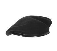 MAYMII·HOME Wool British Military Berets Hat for Women and Men, Army Green/Black/Red Army Beret, Black, One size