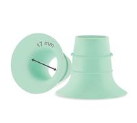 Maymom 17mm Flange Insert Compatible with Elvie Single/Double Electric, Elvie Stride 24mm Wearable Cup, Not Original Elvie Stride Replacement Pump Parts Green