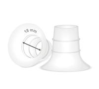 Maymom 18 mm Flange Insert Compatible with Elvie Single/Double Electric, Elvie Stride Cup (24mm), Compatible with Medela PersonalFit Flex Shield, Not Original Elvie Replacement Parts