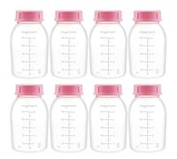 Maymom 8-Pack Breast Milk Pump Bottle, Compatible with Medela, Ameda Pumps, 150ml, BPA Free, Reusable, Heavy Duty, Breast Milk Storage and Transportation