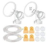 Maymom Breast Pump Kit Compatible with Medela Pump in Style Pumps; 2X Breastshields, 4 Valves, 6 Membranes, & 2 Pump-in-Style Tubing; (17 mm)