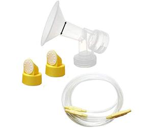 Maymom Breast Pump Kit for Medela Lactina, Symphony, Older Pump in Style Advanced Pumps; 2 Breastshields, 2 Valves, 6 Membranes, & 2 Tubes for Pump in Style Advanced Sold Before July 2006