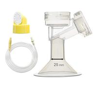 Maymom Breast Pump Kit For Medela Swing Breast Pump. Includes 1 medium size breast shield (similar to Medela Personalfit), 1 valve, 1 membrane, and 1 spare tube for Medela Swing breast pump. Spares: Medela PersonalFit breast shield, Swing valve, membrane and tube. 25mm