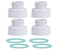 Maymom Conversion Kit for Medela Breast Pumps & Breastshield to Use with Phillips Avent Classic Bottles, Avent Natural PP Bottle, Avent Glass Bottle and speCtra Wide-mouth Bottles, Plus Sealing Rings; 4 sets/pack Bottle Plus Sealing Ring; Avent Converter Kit