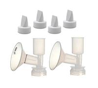 Maymom Duckbill, Replacement Flange Kit Compatible with Ameda Purely Yours, Ultra Breastpump, Flange 17 mm; Made by Maymom (Flange 17 mm (XXS), Duckbill)