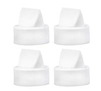 Maymom Duckbill Valve Compatible with Momcozy S9/S12, Spectra Caracup, FEISIKE Cup 2011 Version, TSRETE; Duckbill for Wearable Breastpump; 4pc (White, for Momcozy TSRETE)