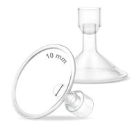 Maymom MyFit 10 mm Small Shields, Compatible with Medela Breast Pump- PersonalFit, Freestyle, Harmony, Maxi, Flex Connector, Connect to Widemouth/Narrow Connector, 2pcs