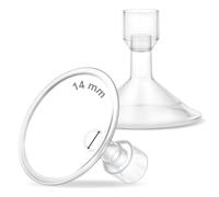 Maymom MyFit 14 mm Small Shields, Compatible with Medela Breast Pump Parts- PersonalFit, Freestyle, Harmony, Maxi, Flex Connector, Connect to Widemouth/Narrow Connector, 2pcs