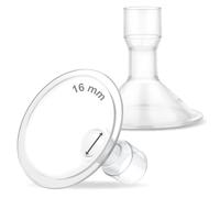 Maymom MyFit 16 mm Small Shields, Compatible with Medela Breast Pump- PersonalFit, Freestyle, Harmony, Maxi, Flex Connector, Connect to Widemouth/Narrow Connector, 2pcs