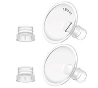 Maymom MyFit 19mm Shield & Shield Converter Compatible with Zomee Pump Body, NCVI Pump Connector and Babybuddha Pump Body; Not Original Zomee Pump Parts; 2pc