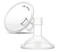 Maymom MyFit Crater Series 18 mm Two-Piece Design Small Breastshield Compatible with Medela Breast Pumps; Not Original Medela Pump Parts; Replace Medela Shields; Fit Flex Connector; 2pc