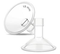Maymom MyFit Crater Series 19mm Two-Piece Design Small Breastshield Compatible with Medela Breast Pump Parts; Replace Shields; Fit Flex Connector; 2pc
