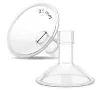 Maymom MyFit Crater Series 21mm Two-Piece Design Small Breastshield Compatible with Medela Breast Pump Parts; Replace Shields; Fit Flex Connector; 2pc