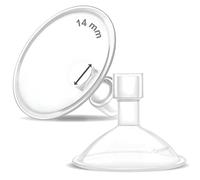 Maymom MyFit Crater Series Small 14mm Two Piece Nipple Compatible with Medela Breast Pumps; Replace Medela Shields; Adjust Flexible Connector; 2 Pieces