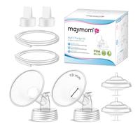 Maymom Pump Parts Compatible with Spectra S2 S1 9 Plus Breastpump, Flange (19mm) Valve Tubing Backflow Protector, Not Original Spectra Replacement Pump Parts S2 Accessories