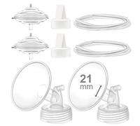 Maymom Pump Parts Compatible with Spectra S2 Spectra S1 Spectra 9 Plus Breast Pump, Flange (21 mm) Valve Hose Backflow Protection