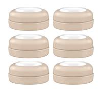 Maymom Screw Lids Aka Travel Caps with Rewritable Sealing Disc Compatible with Avent, Maymom Wide Mouth Bottles; Cap Replace Avent Natural Bottle Sealing Ring and Sealing Disc, 6pcs. (Khaki)