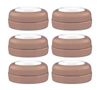 Maymom Screw Lids Aka Travel Caps with Rewritable Sealing Disc Compatible with Avent, Maymom Wide Mouth Bottles; Cap Replace Avent Natural Bottle Sealing Ring and Sealing Disc, 6pcs. (Brown)